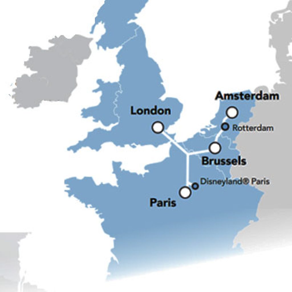 Euro Star Train Route