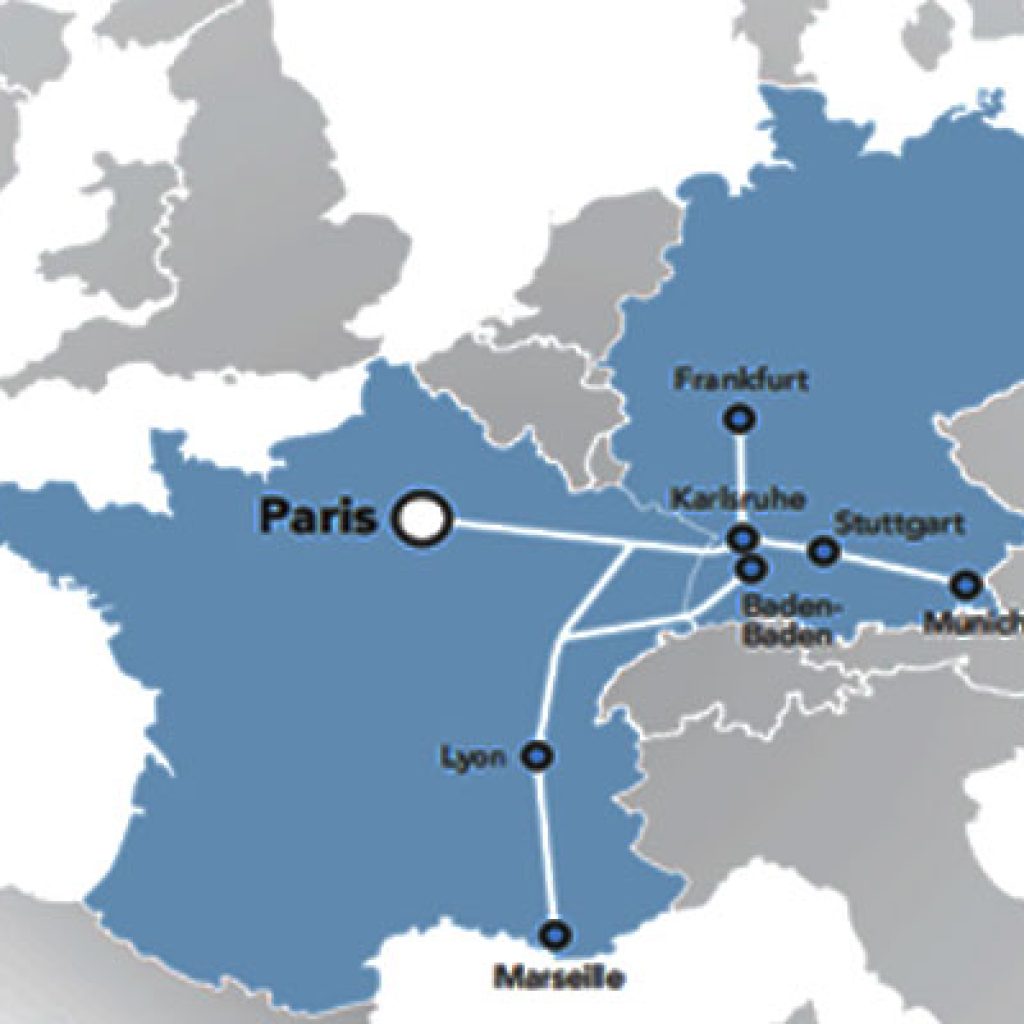 France Germany Train Route