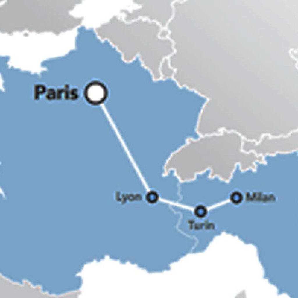 France Italy Train Route