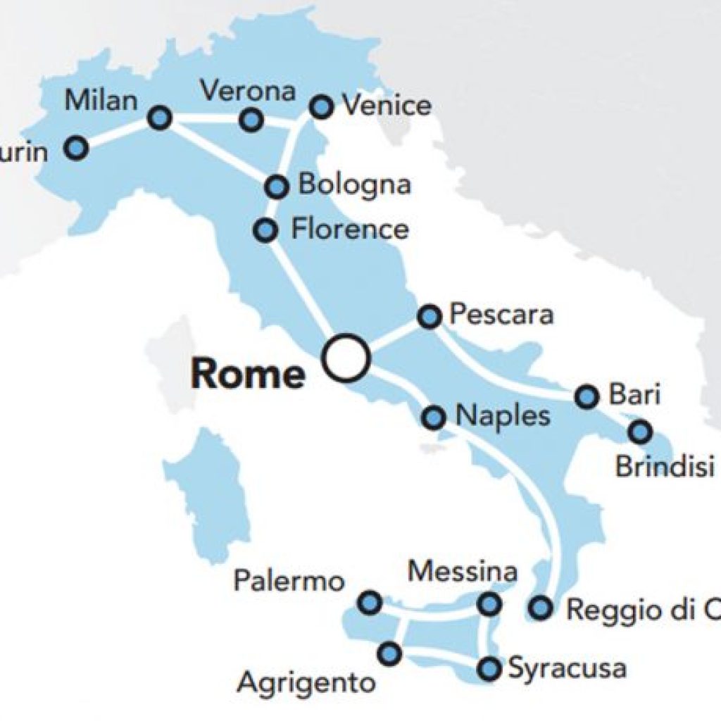 Italy Train Map